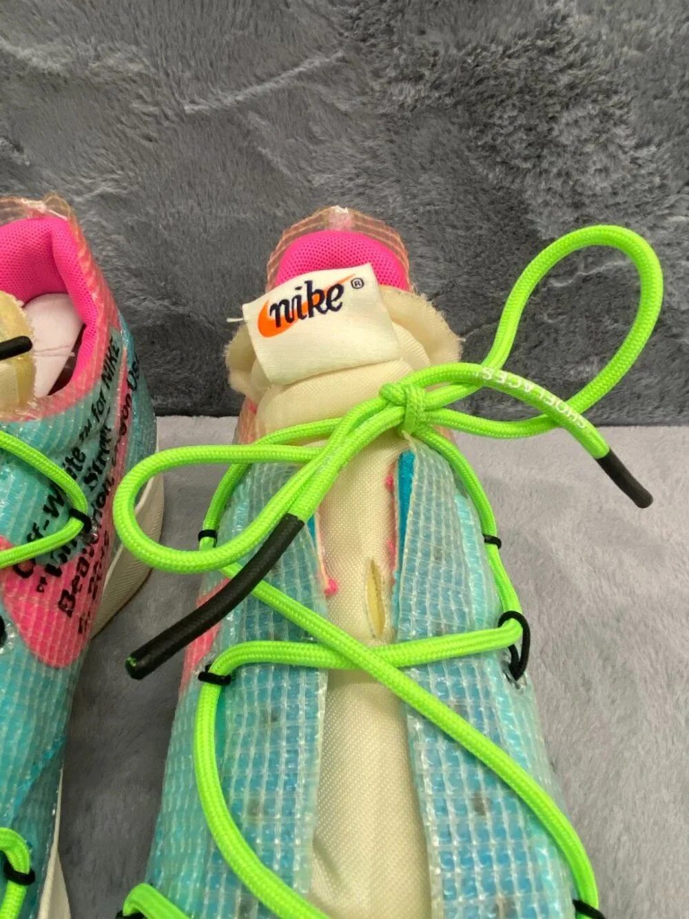 Nike Off-White Vapor Street Polarized Blue‎ Women’s Size 10 CD8178-400 Blue Pink